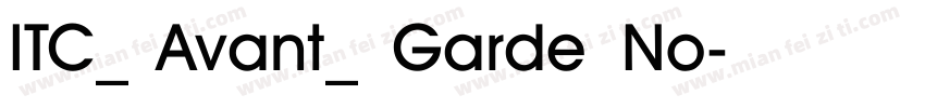 ITC_ Avant_ Garde No字体转换
